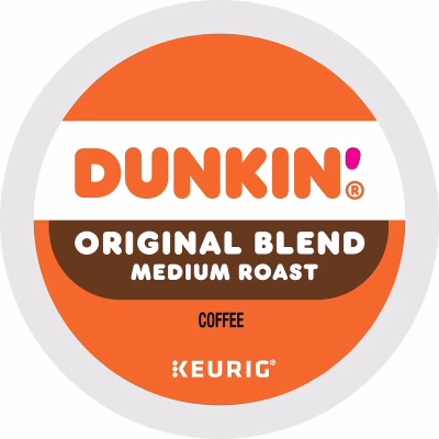 Dunkin' Original Blend Coffee Keurig® K-Cup® Pods, Medium Roast, 88/Carton (400845)
